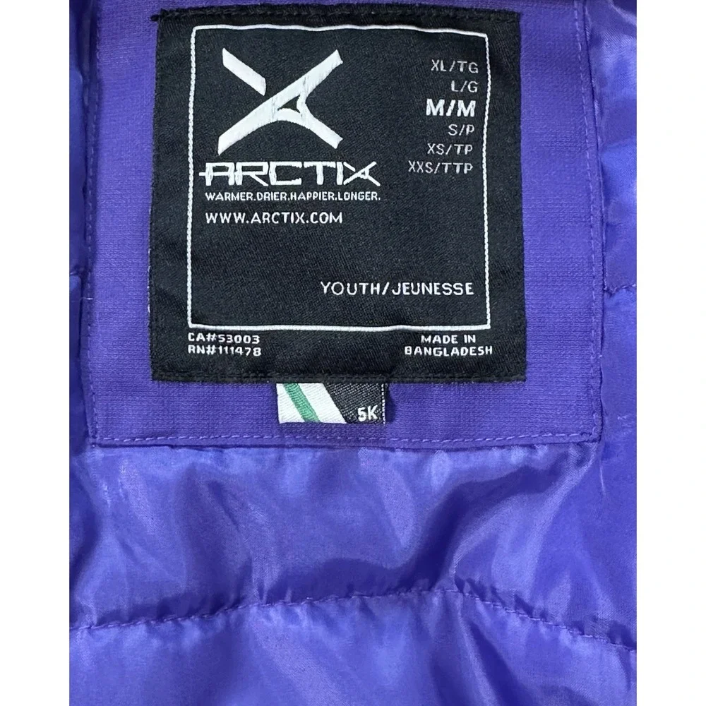 Arctix Suncatcher Insulated Winter Jacket Purple Multicolor Youth Medium